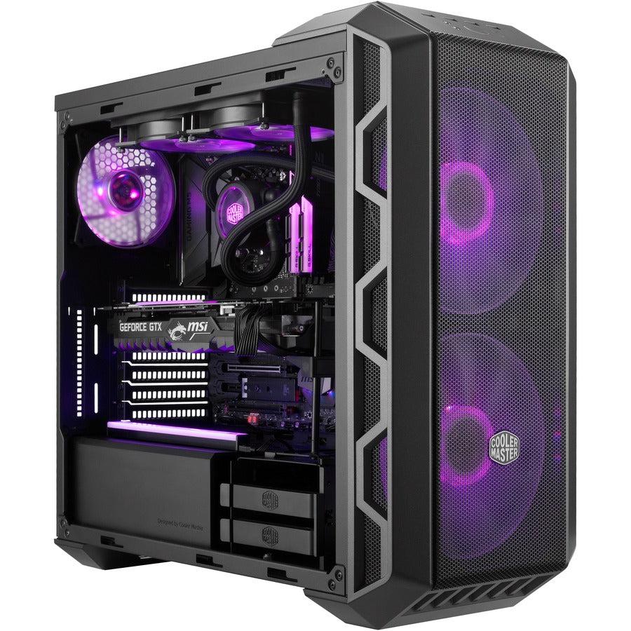 Cooler Master Mastercase H500 Argb Airflow Atx Mid-Tower With Mesh & Transparent Front Panel Option