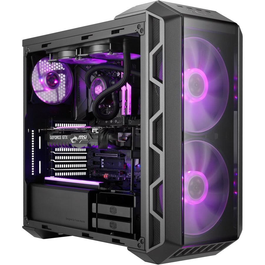 Cooler Master Mastercase H500 Argb Airflow Atx Mid-Tower With Mesh & Transparent Front Panel Option