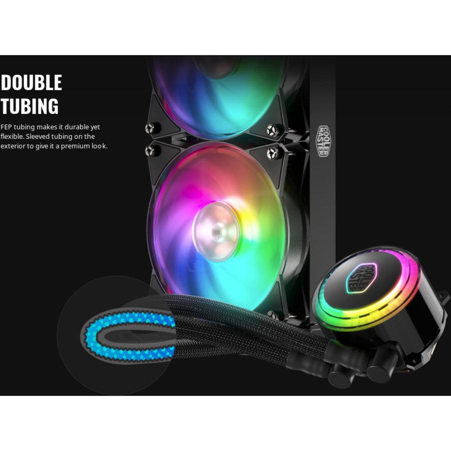 Cooler Master Masterliquid Ml240R Argb Close-Loop Aio Cpu Liquid Cooler, 240 Radiator, Dual