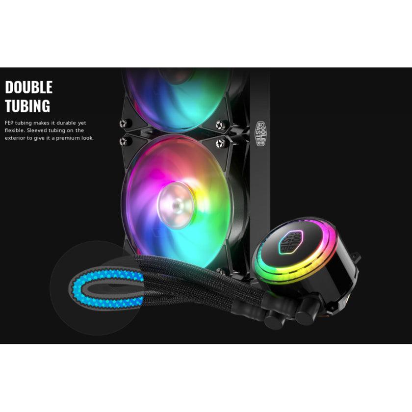 Cooler Master Masterliquid Ml360R Argb Close-Loop Aio Cpu Liquid Cooler, 360 Radiator, Dual