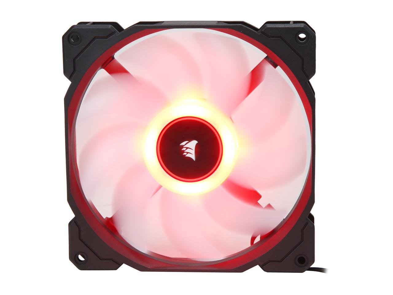 Corsair Af Series Af140 Led (2018) Co-9050089-Ww 140Mm Red Led Case Fan, 2-Pack