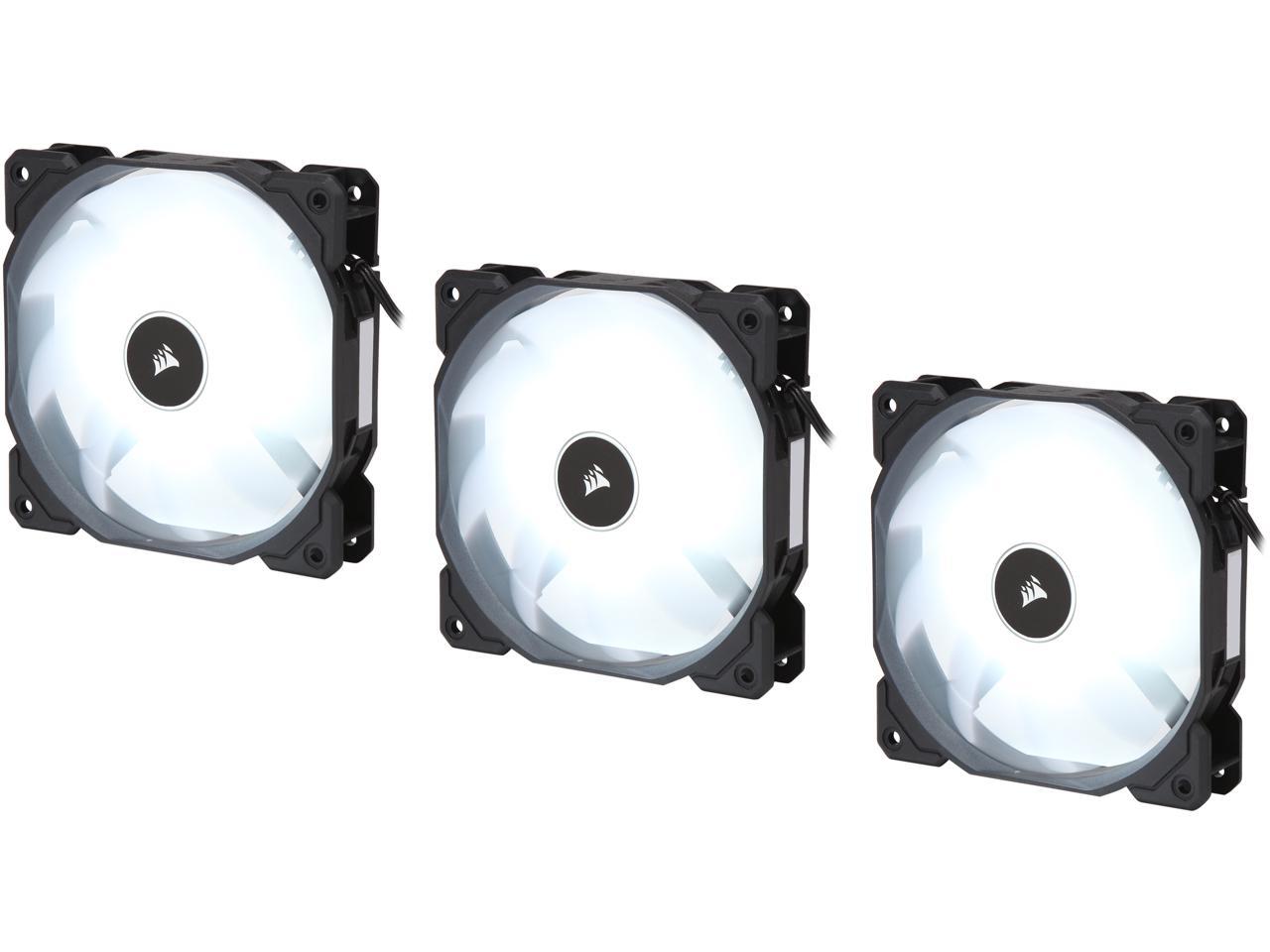 Corsair Af Series Af120 Led (2018) Co-9050082-Ww 120Mm White Led Case Fan, 3-Pack.