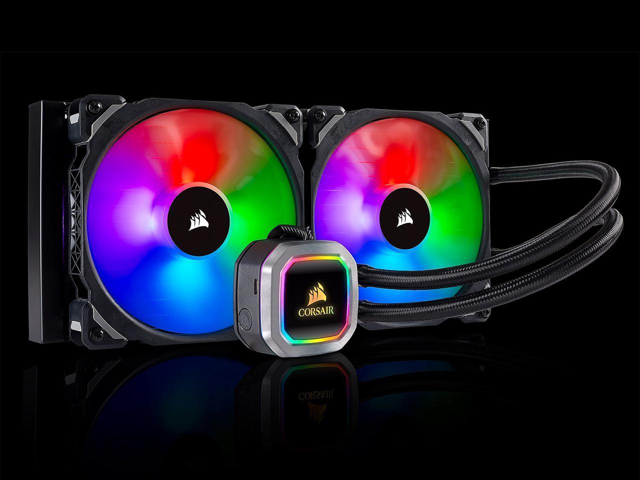 Corsair Hydro Series, H115I Rgb Platinum, 280Mm, 2 X Ml Pro 140Mm Rgb Pwm Fans, Rgb Lighting & Fan Cw-9060038-Ww