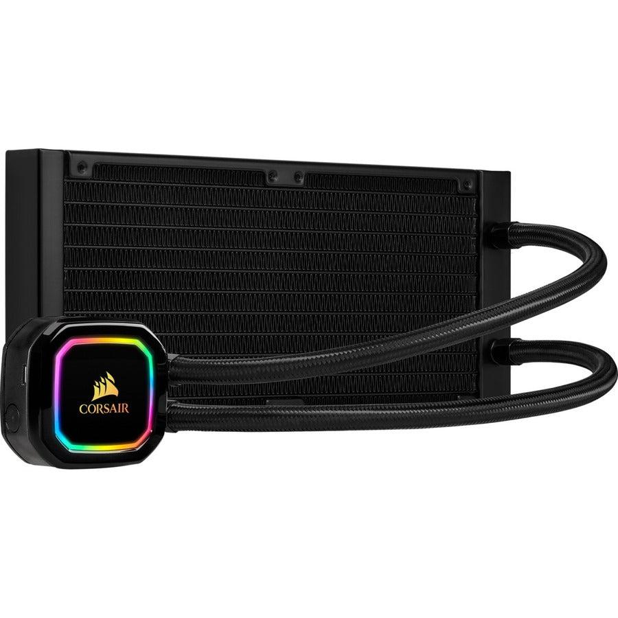 Corsair Icue H100I Rgb Pro Xt, 240Mm Radiator, Dual 120Mm Pwm Fans, Software Control, Liquid Cpu Cooler, Cw-9060043-Ww