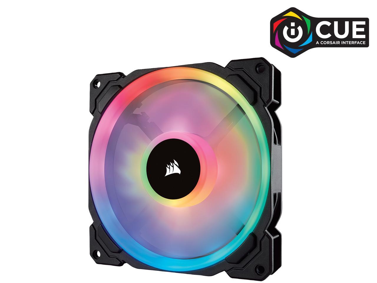 Corsair Ll Series Co-9050073-Ww Ll140 Rgb, 140Mm Dual Light Loop Rgb Led Pwm Fan, Single Pack