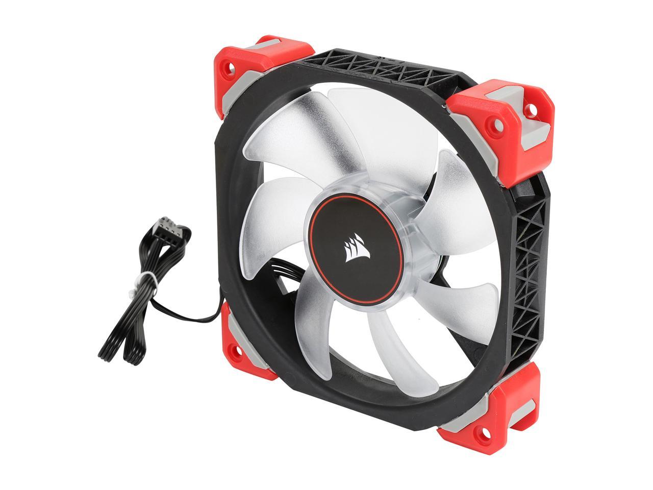 Corsair Ml120 Pro Led Co-9050042-Ww 120Mm Red Led 120Mm Premium Magnetic Levitation Pwm Fan