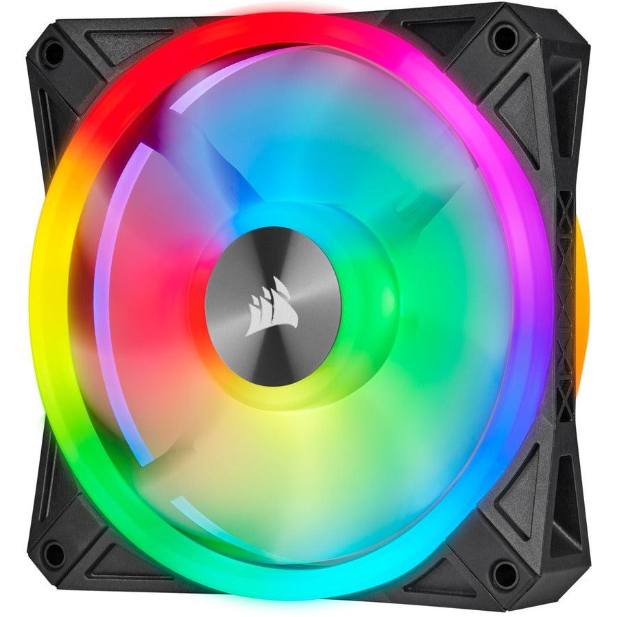 Corsair Ql Series, Icue Ql120 Rgb, 120Mm Rgb Led Fan, Triple Pack With Lighting Node Core, Co-9050098-Ww