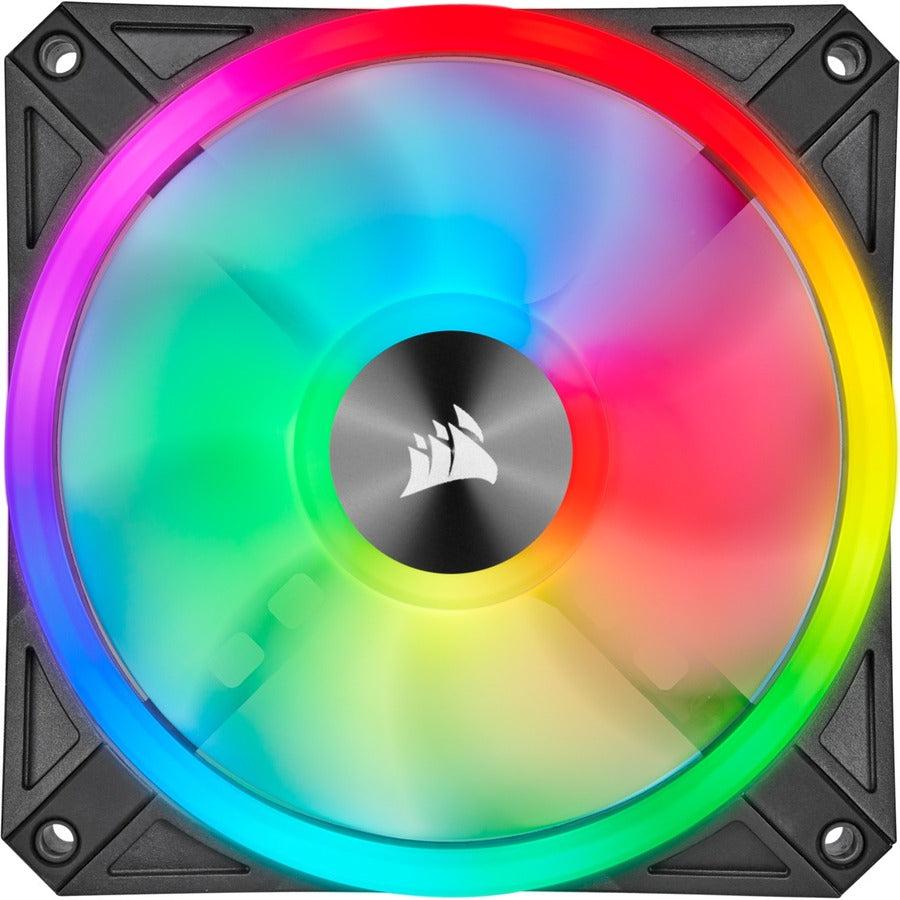 Corsair Ql Series, Icue Ql120 Rgb, 120Mm Rgb Led Fan, Triple Pack With Lighting Node Core, Co-9050098-Ww