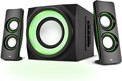 Cyber Acoustics Ca-Sp34Bt 2.1 Bluetooth Speaker System - Black
