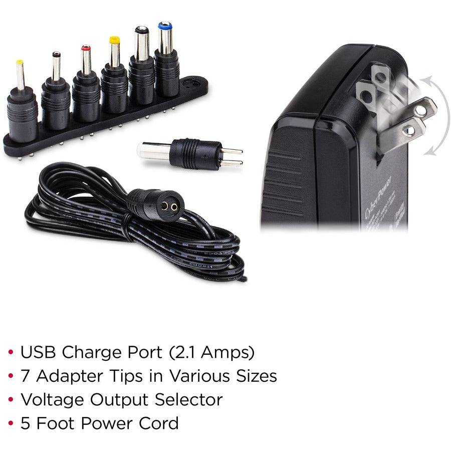 CyberPower CPUAC1U1300 Universal Power Adapter with multiple tips