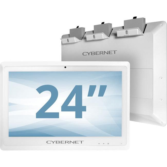 Cybernet CyberMed NB NB24K All-in-One Computer - Intel Core i5 6th Gen i5-6200U - 8 GB - 128 GB SSD - 23.6 4K UHD Touchscreen - Desktop - White" CYBERMED-NB24K