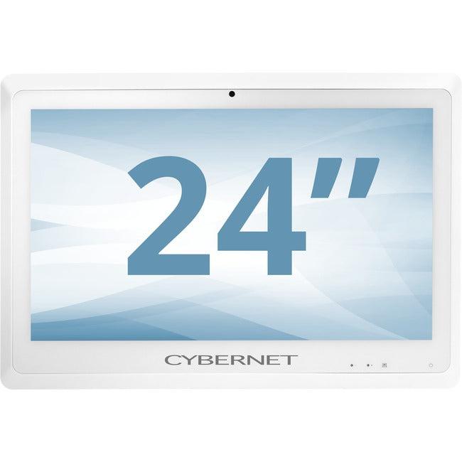 Cybernet CyberMed S S24 All-in-One Computer - Intel Core i5 6th Gen i5-6200U - 8 GB - 128 GB SSD - 23.6 Full HD Touchscreen - Desktop - White" CYBERMED-S24