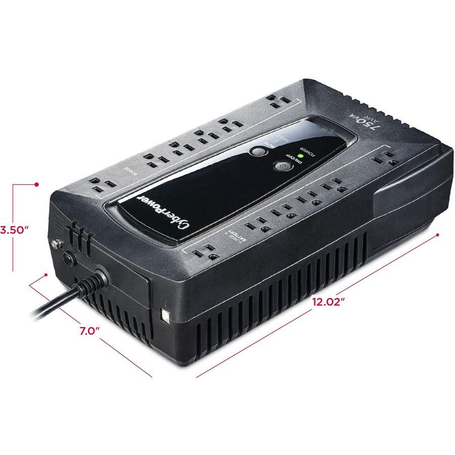 Cyberpower Avrg900U Uninterruptible Power Supply (Ups) 0.9 Kva 480 W 12 Ac Outlet(S)