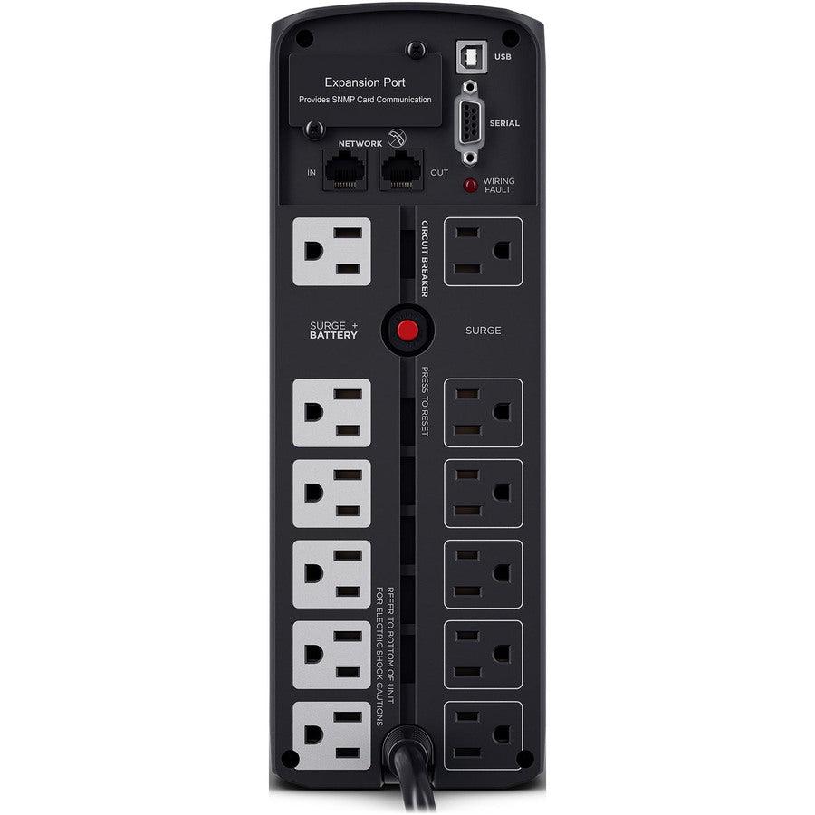 Cyberpower Cp1500Pfclcd Uninterruptible Power Supply (Ups) Line-Interactive 1.5 Kva 900 W 10 Ac Outlet(S)