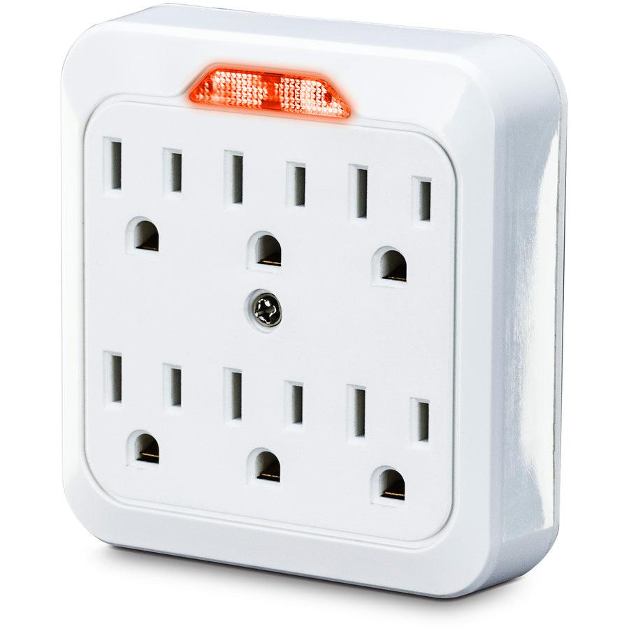 Cyberpower Gt600L Power Plug Adapter Nema 5-15P Nema 5-15R White