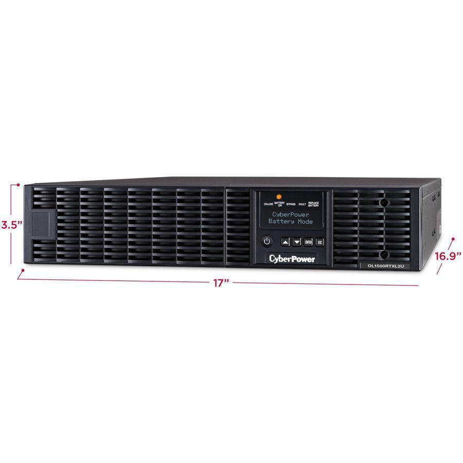 Cyberpower Ol1500Rtxl2U Uninterruptible Power Supply (Ups) Double-Conversion (Online) 1.5 Kva 1350 W 8 Ac Outlet(S)