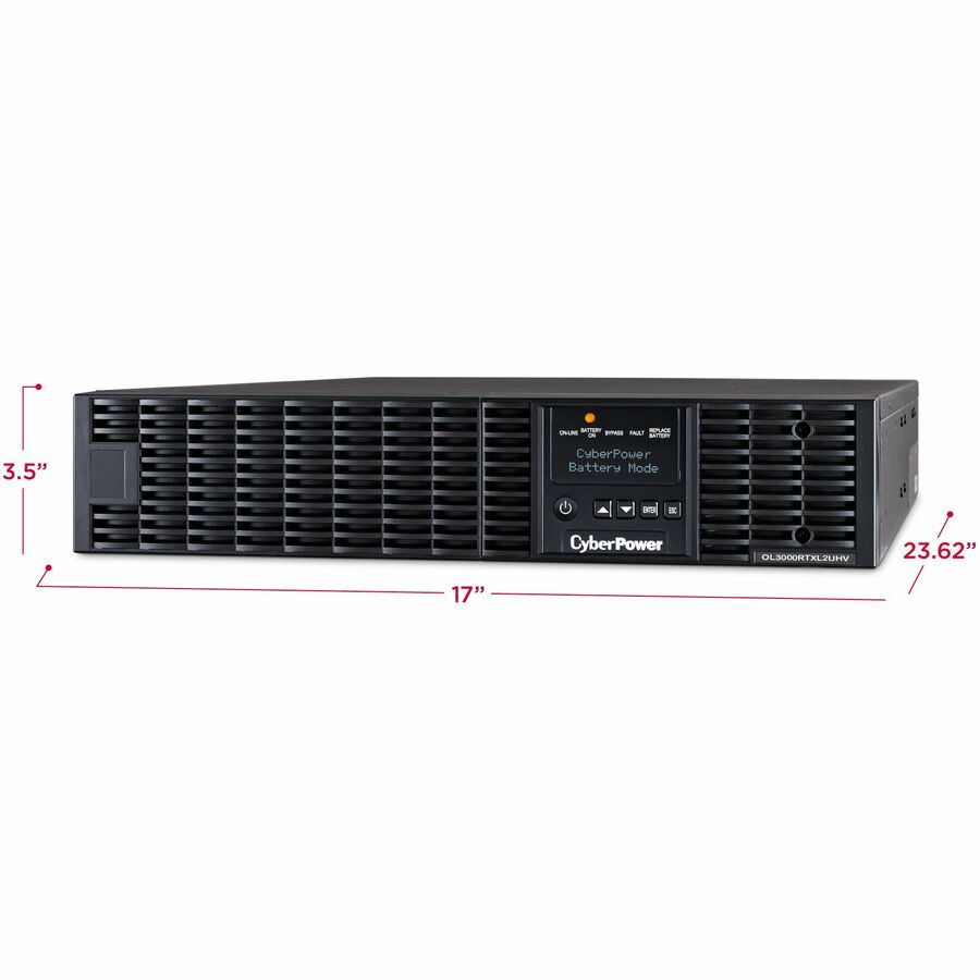 Cyberpower Ol3000Rtxl2Uhvn Uninterruptible Power Supply (Ups) Double-Conversion (Online) 3 Kva 2700 W 3 Ac Outlet(S)