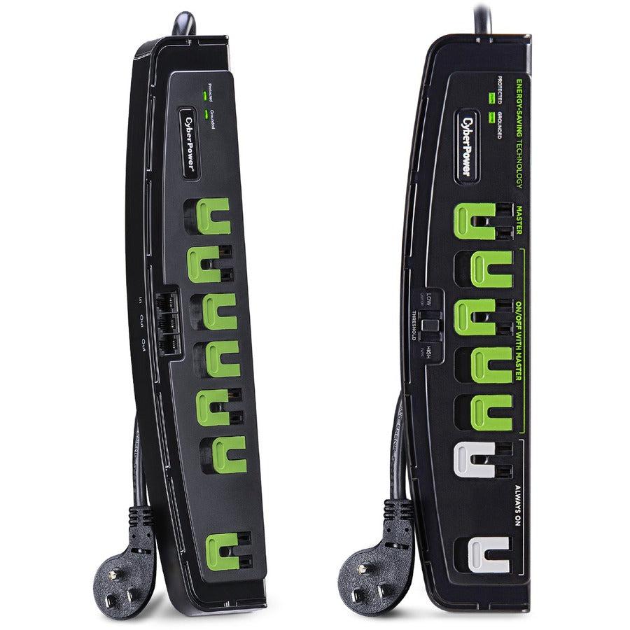 Cyberpower P705G Surge Protector Black 7 Ac Outlet(S) 125 V 1.5 M