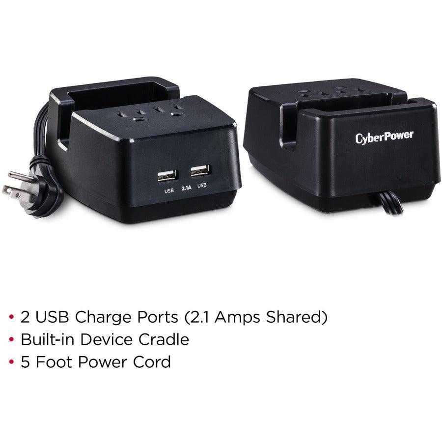 Cyberpower Ps205U Mobile Device Charger Black Indoor