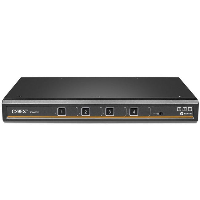 Cybex SC840DVI Secure Desktop KVM Switch - NIAP Certified DVI-D Single Head | TecISoft SC840DVI-400