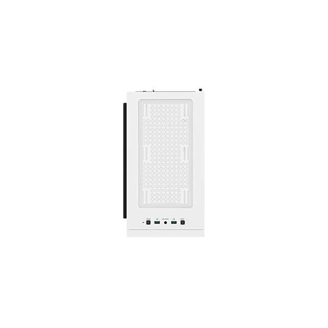 Deepcool Macube 110 Wh Micro Atx Case With Full-Size Magnetic Tempered Glass Removable Hdd Cage And Built-In Graphics Card Holder - White