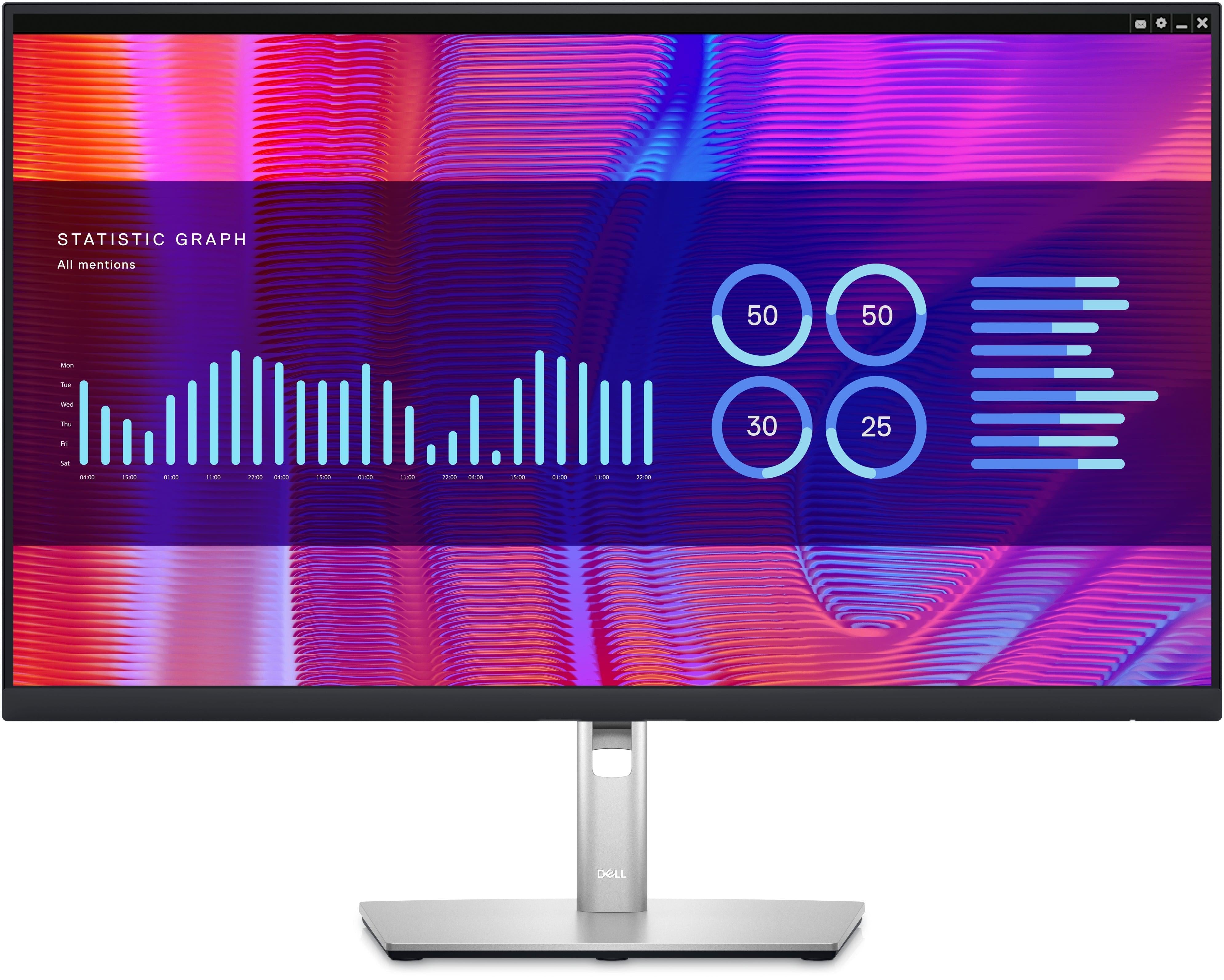 Dell P Series P2723De 68.6 Cm (27") 2560 X 1440 Pixels Quad Hd Lcd Black, Silver