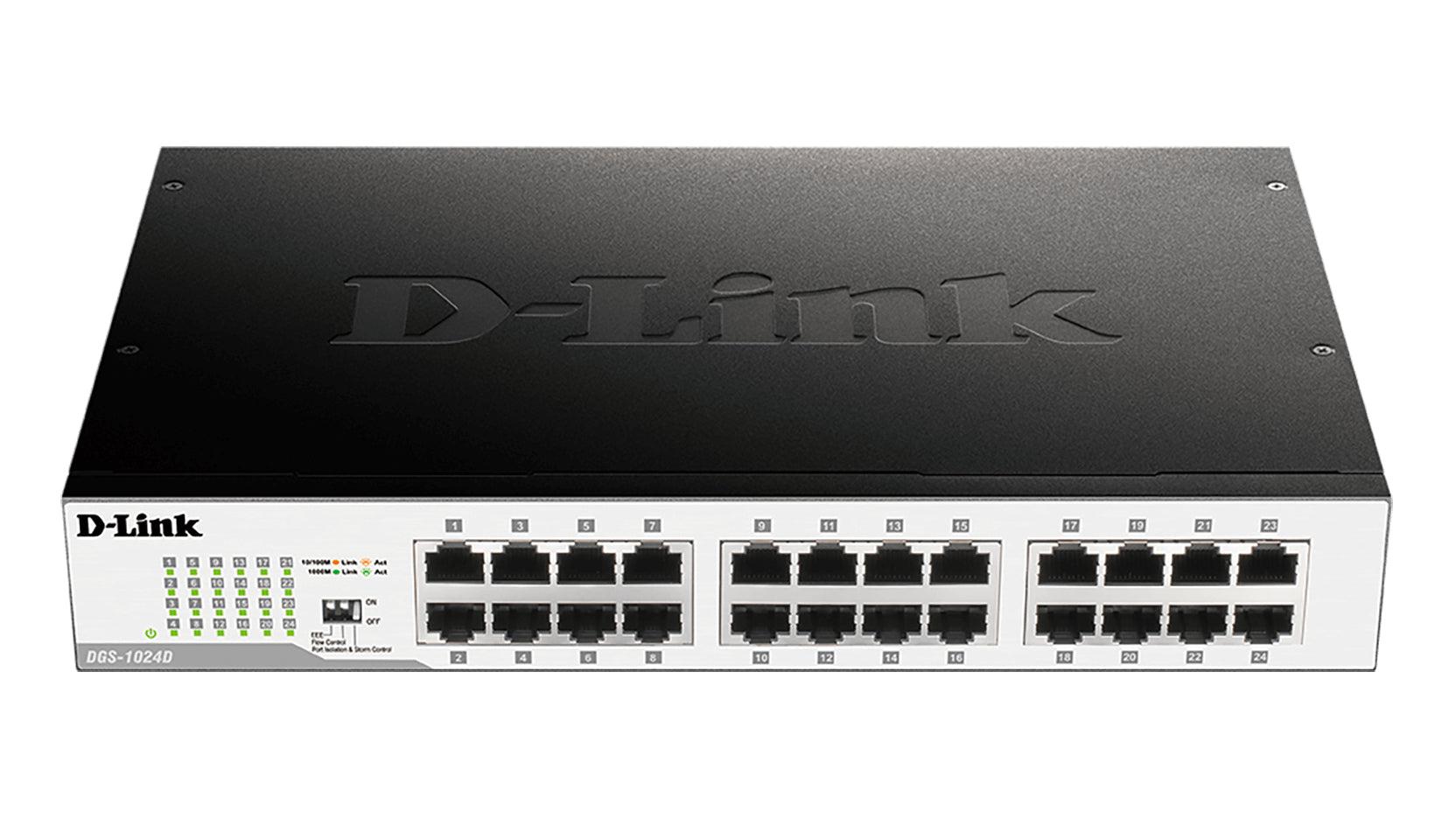DGS-1024D 24-Port Gigabit Unmanaged Desktop Switch