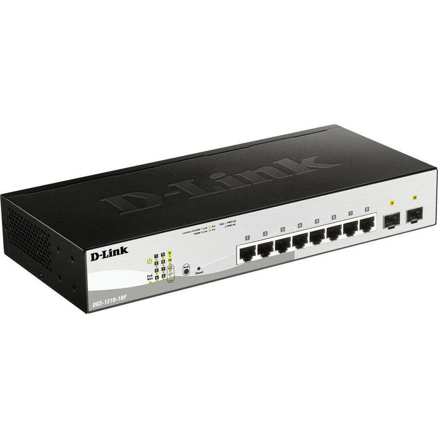DGS-1210-10MP 10-Port Gigabit Smart Managed PoE Switch