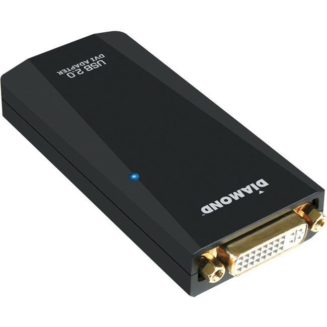 Diamond Usb 2.0 To Vga / Dvi / Hdmi Video Graphics Adapter - 1 X Female Usb - 1 X Dvi Female Video - 1920 X 1080 Supported - Black