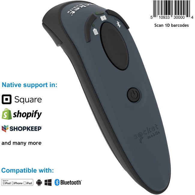 Socket Mobile DuraScan&reg; D730, 1D Laser Barcode Scanner, Gray CX3358-1680