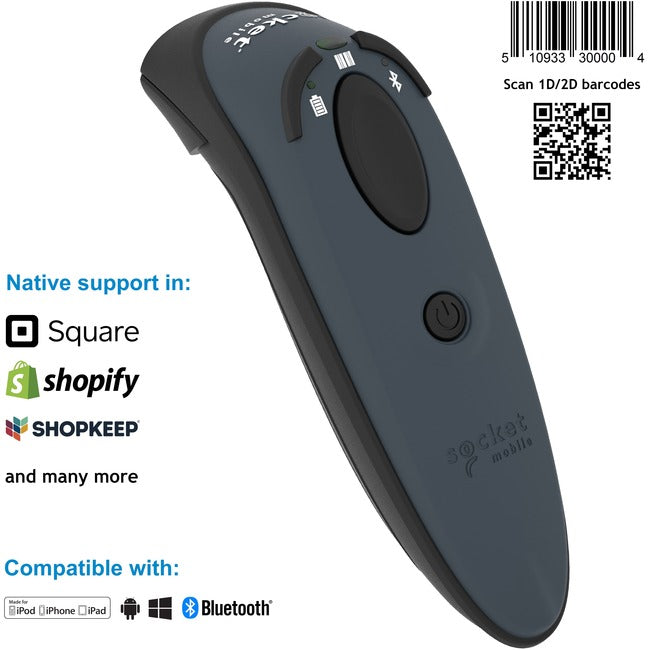 Socket Mobile DuraScan&reg; D760, Ultimate Barcode Scanner, DotCode & Travel ID Reader, Gray CX3435-1890