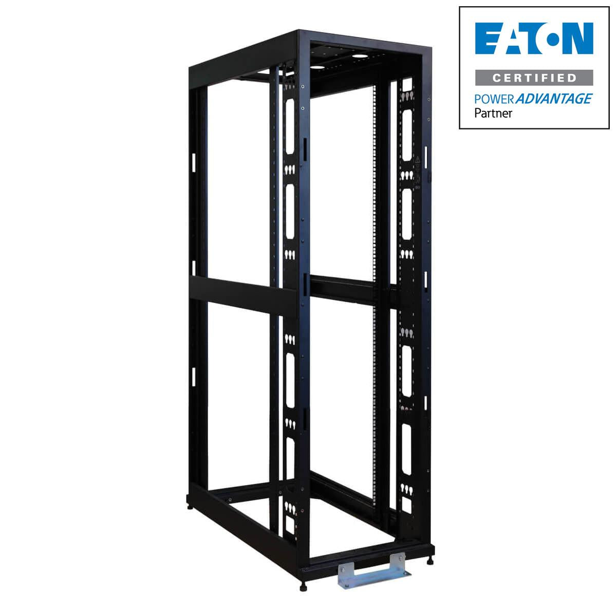 Data Center Server Rack - 45U SmartRack Mid-Depth Open Frame | Tecisoft SR45UBMDEXPND