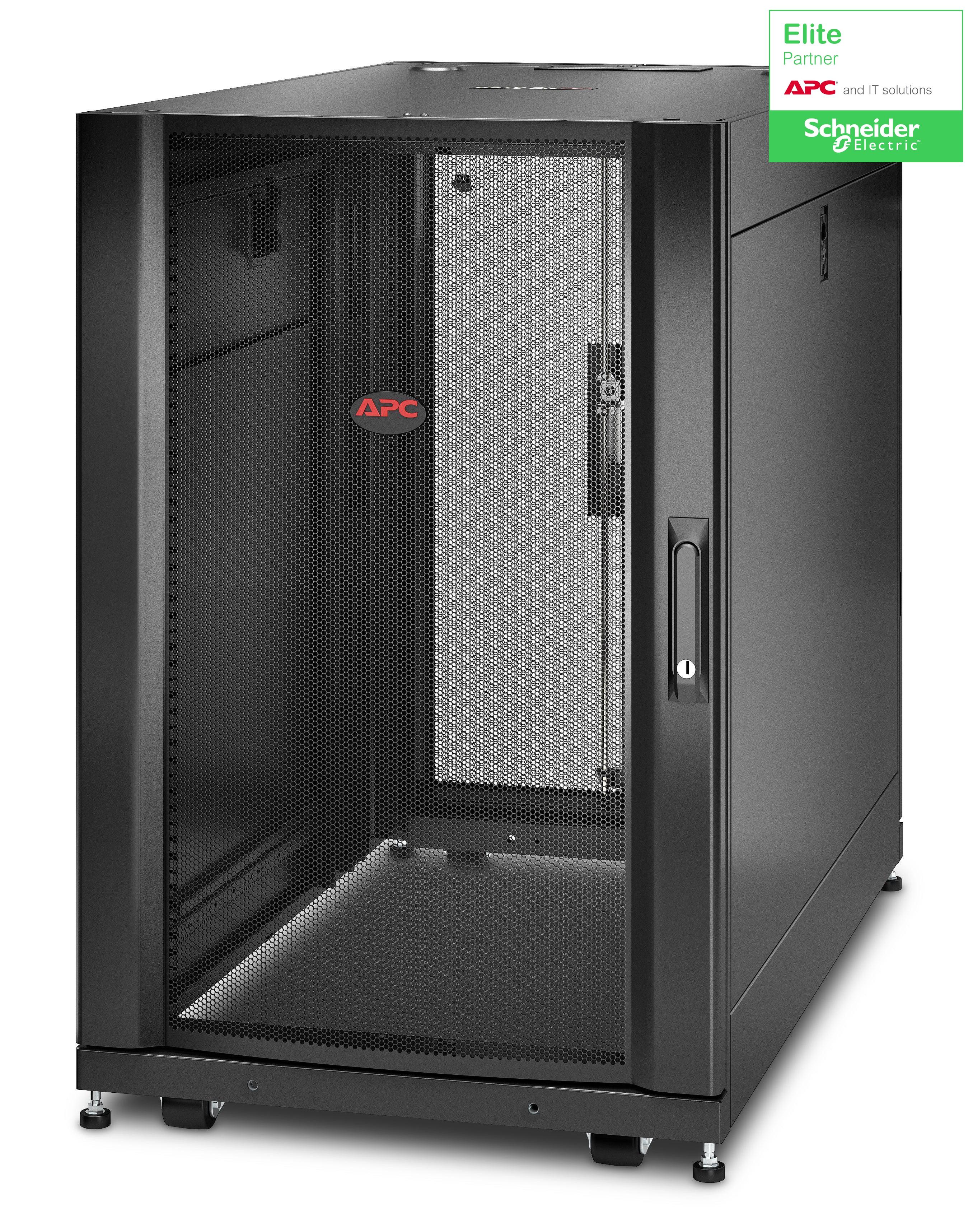 Data Center Server Rack - APC Netshelter SX 18U Black Enclosure | Tecisoft AR3106