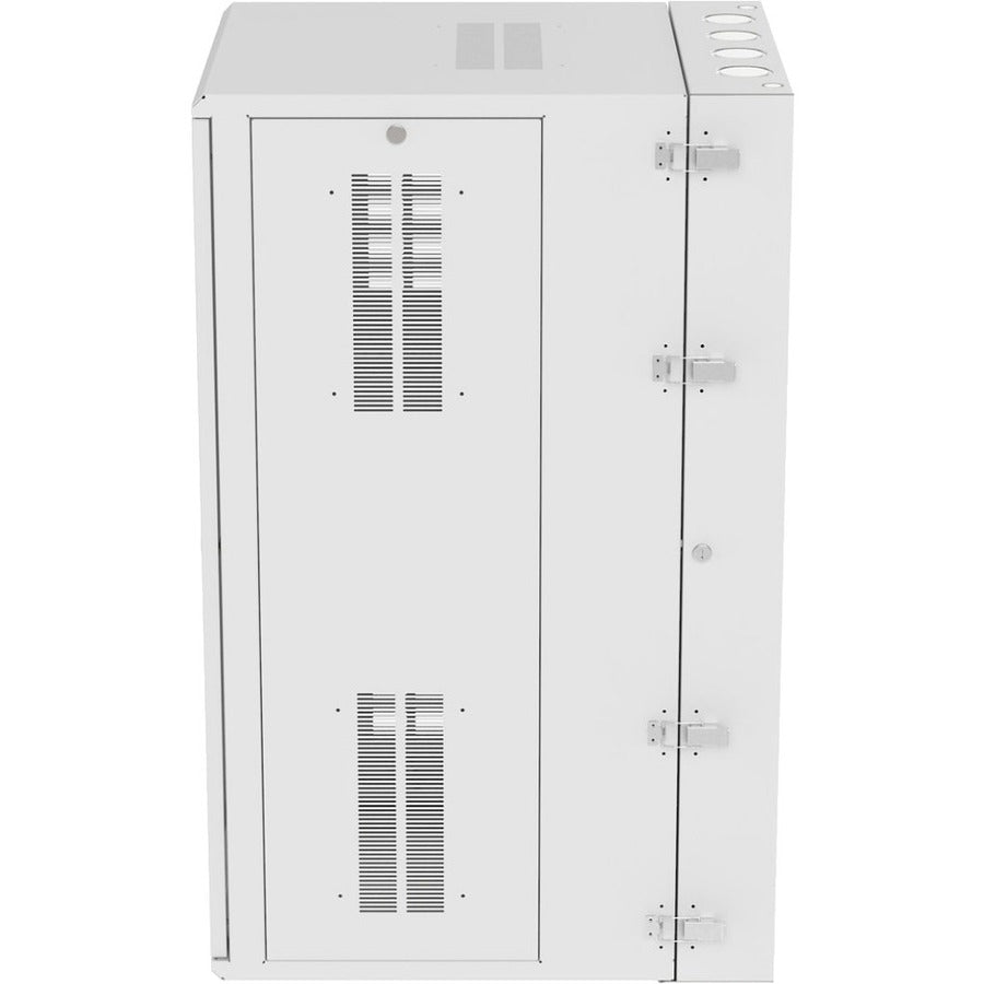 Data Center Server Rack - PanZone 26RU Wall Mount Cabinet with Windowed Door | TechSoft PZWMC2630WH