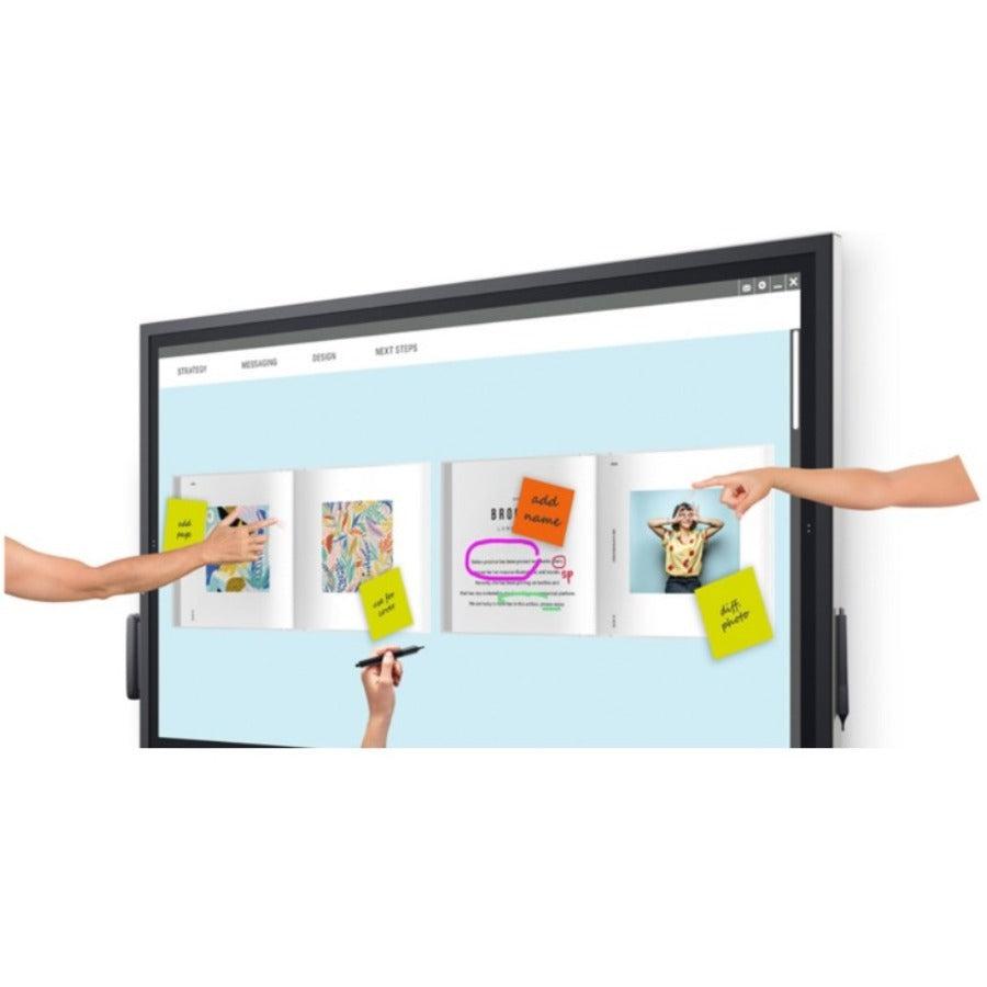 Dell C5522Qt Interactive Whiteboard 138.8 Cm (54.6") 3840 X 2160 Pixels Touchscreen Black