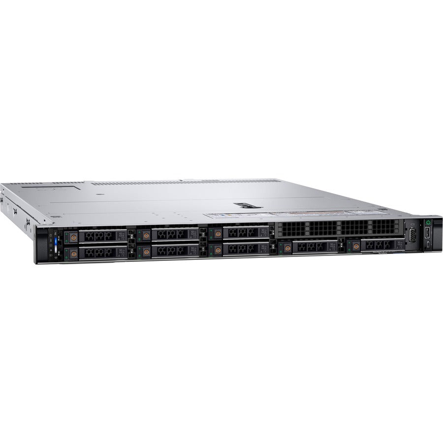 Dell EMC PowerEdge R450 2U Rack-mountable Server - 1 x Intel Xeon Silver 4310 2.10 GHz - 16 GB RAM - 480 GB SSD - (1 x 480GB) SSD Configuration - Serial ATA/600, 12Gb/s SAS Controller 9C5T8