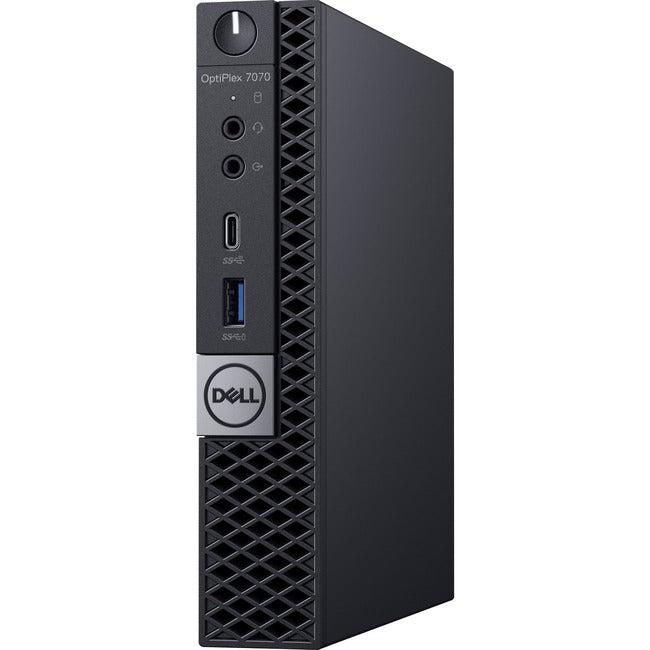 Dell - Ingram Certified Pre-Owned OptiPlex 7000 7070 Desktop Computer - Intel Core i7 9th Gen i7-9700T - 16 GB - 256 GB SSD - Micro PC - Refurbished HXY28-RF