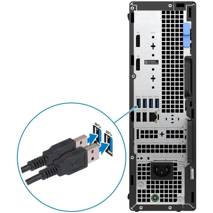 Dell OptiPlex 5000 Desktop Computer - Intel Core i5 12th Gen i5-12500 - vPro Technology - 8 GB - 256 GB SSD - Small Form Factor - Black N1MM2