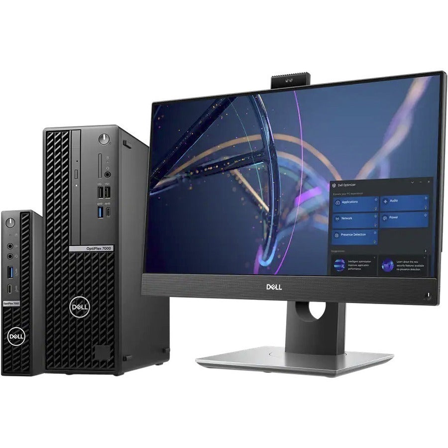 Dell OptiPlex 7000 Desktop Computer - Intel Core i7 12th Gen i7-12700T - vPro Technology - 16 GB - 512 GB SSD - Micro PC - Black GXV4K