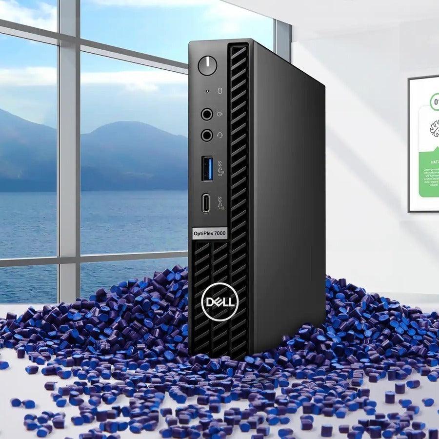 Dell OptiPlex 7000 Desktop Computer - Intel Core i7 12th Gen i7-12700T - vPro Technology - 16 GB - 512 GB SSD - Micro PC - Black GXV4K