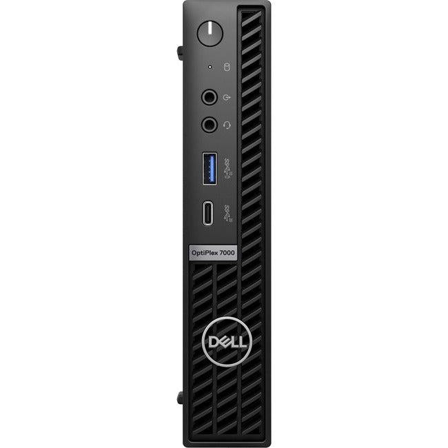 Dell OptiPlex 7000 Desktop Computer - Intel Core i7 12th Gen i7-12700T - vPro Technology - 16 GB - 512 GB SSD - Micro PC - Black GXV4K