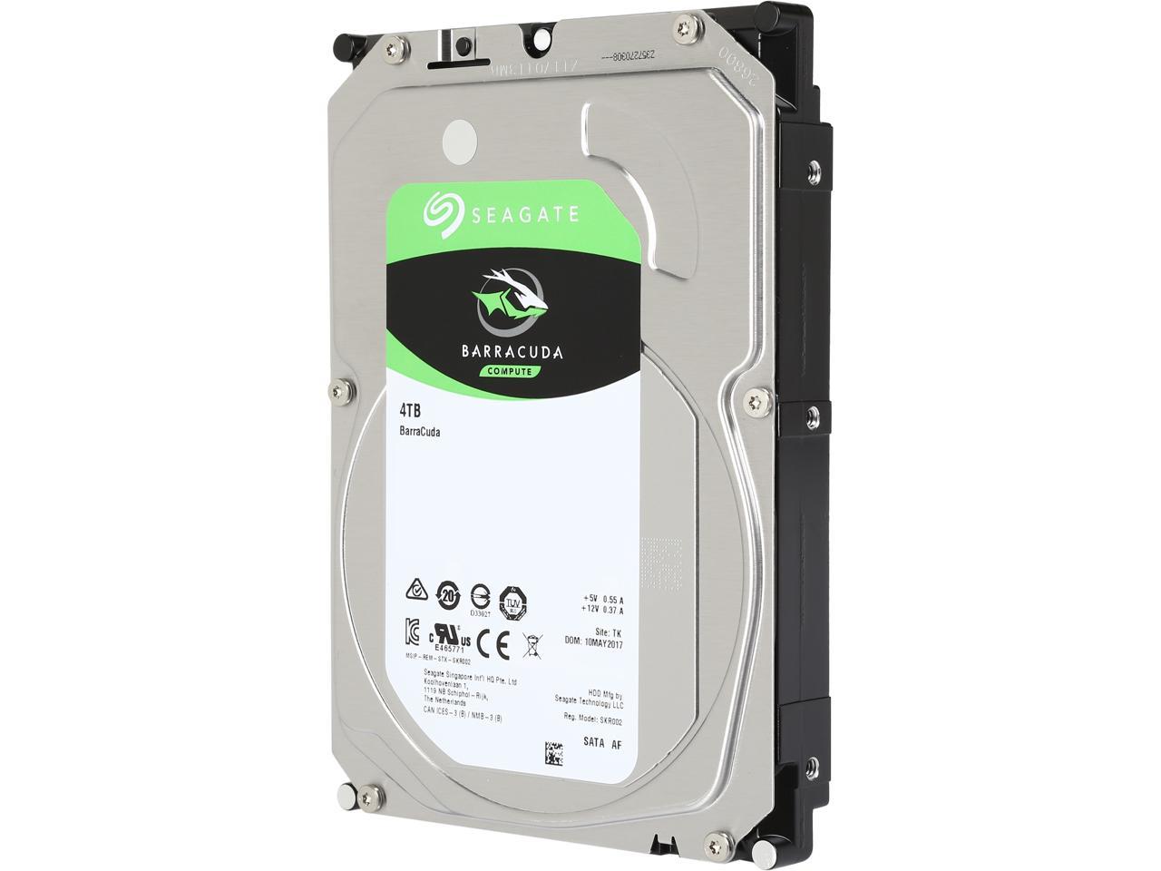 Desktop Hard Drive - Seagate BarraCuda 3.5 HDD Internal SATA Storage | TecISoft ST4000DM004