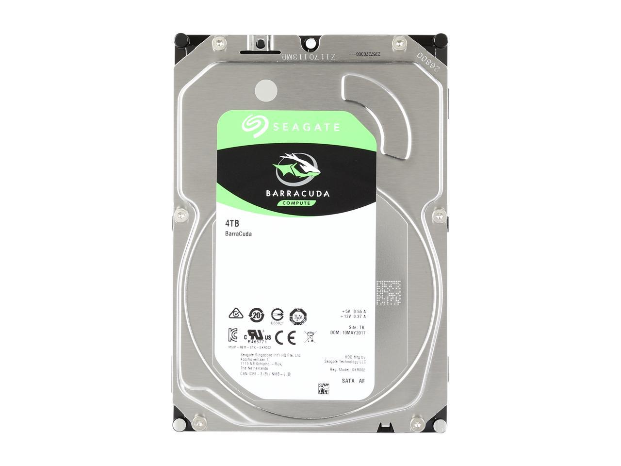 Desktop Hard Drive - Seagate BarraCuda 3.5 HDD Internal SATA Storage | TecISoft ST4000DM004