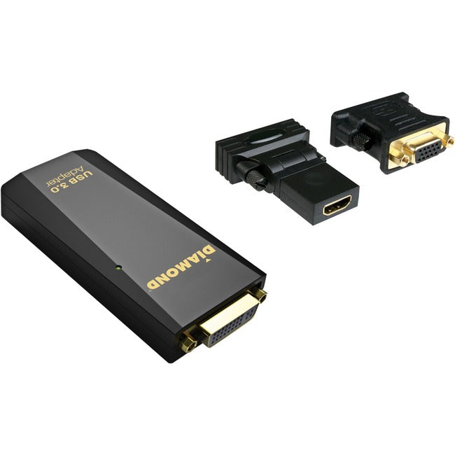 Diamond Multimedia Usb 3.0 To Vga/Dvi / Hdmi Video Graphics Adapter Up To 20481152 / 19201080 (Bvu3500)