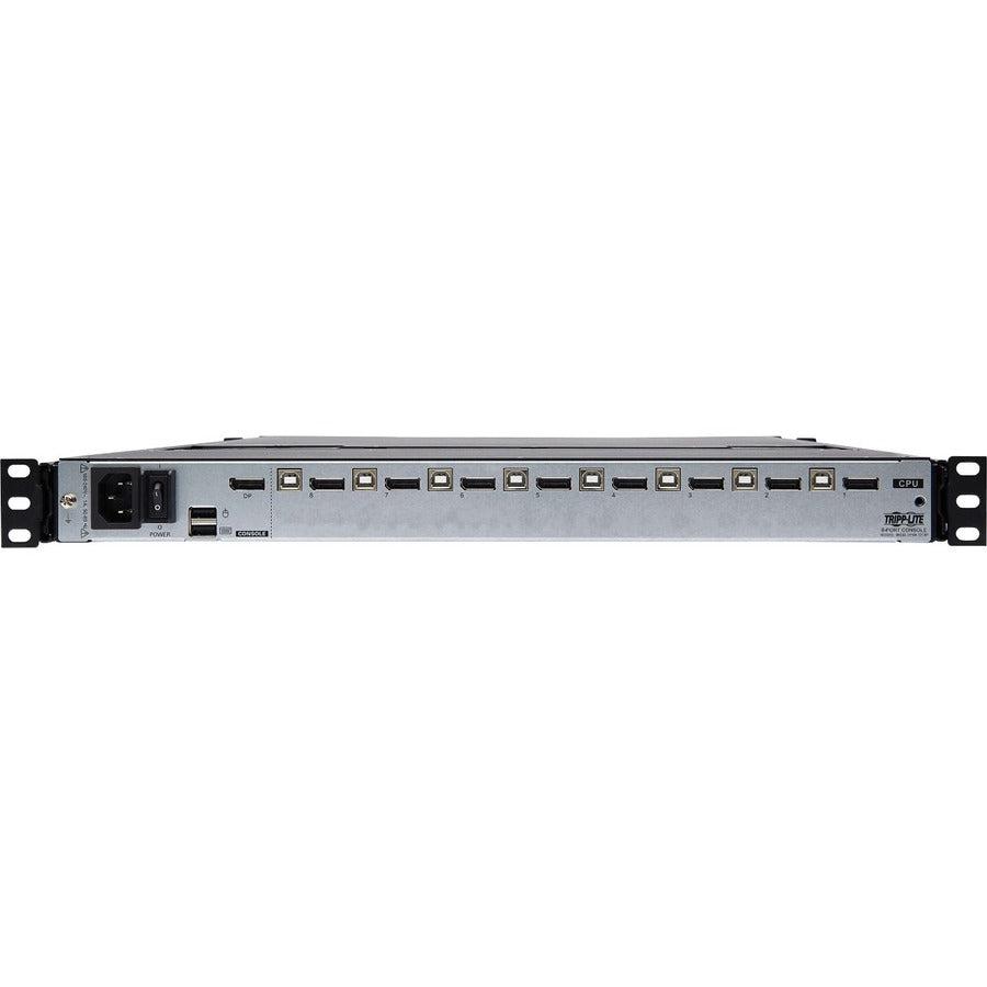 DisplayPort KVM Console 8-Port with 17 inch LCD - IP Remote Access | Tripp Lite B030-DP08-17DIP