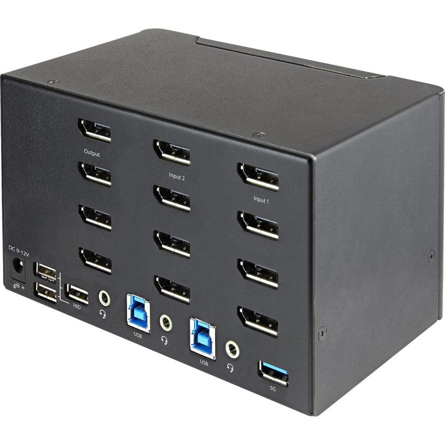 DisplayPort KVM Switch - 2 Port Quad Monitor 4K 60Hz UHD HDR | StarTech.com SV231QDPU34K