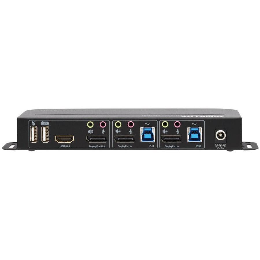 DisplayPort KVM Switch - 4K 60Hz USB Sharing Solution | TecISoft B005-DPUA2-K