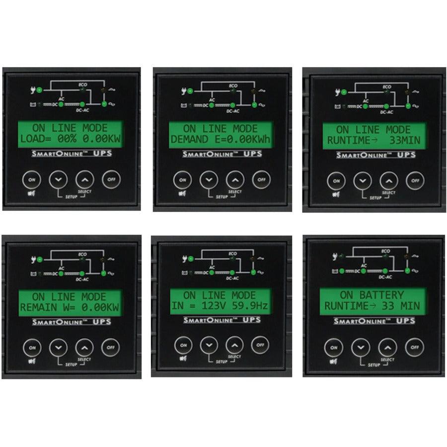 Double-Conversion UPS 1000VA 900W - SmartOnline Rack/Tower | Tripp Lite by Eaton SU1000RTXLCD2UN