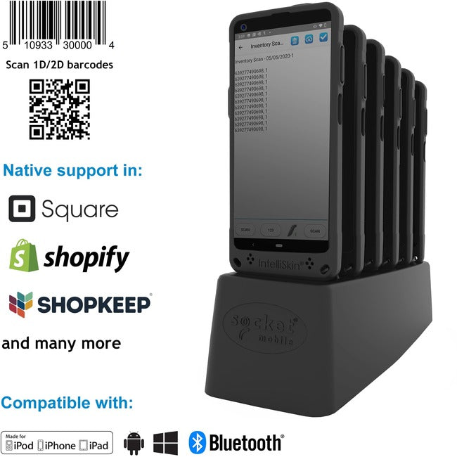 Socket Mobile DuraSled DS840, Universal Barcode Scanning Sled CX3832-2812