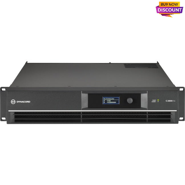 Dynacord C2800FDi Amplifier - 2800 W RMS - 2 Channel - Black C2800FDI-US